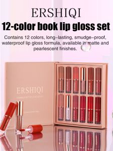 【MISUIY】🍒Ready Stock 🍒12 Colors Liquid Matte Lip Gloss Waterproof Lip Tint Long Lasting Lipgloss Lips Tattoo Plumper Lipstick Matte Halal Makeup