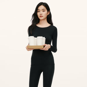 HLA | Warmth Modal Anti-static Breathable Womens Underwear Autumn New Style HLA Home Brand Long Sleeve Round Neck Long Pants