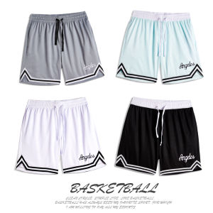 🔥品质 精选🔥【现货】美式双层篮球短裤男不过膝运动裤假两件跑步健身三四分裤带内衬 B8D6 American double layer basketball shorts mens knee length exercise pants fake two-piece running fitness three quarter belt lining