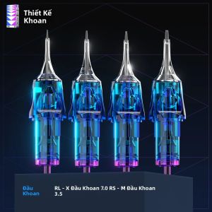 20 Cái Kim Xăm Hình Xăm Vô Trùng Dùng Một Lần Cho Trang Điểm Bán Vĩnh Cửu RL RM RS M1 - Combo Kim Xăm
