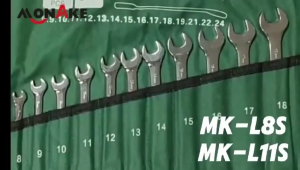 MONAKE Kunci Ring Pas Set 11pcs (8 - 24mm) / Combination Wrench Set 11pcs 8mm sampai 24mm
