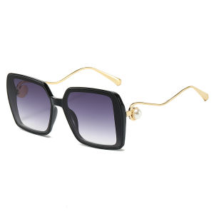 JN IMPRESSION New womens fashion sunglasses high-end sunglasses cross-border retro square large frame glasses