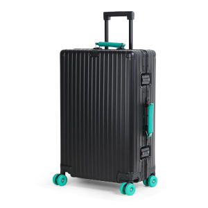 Large Capacity Aluminum Magnesium Alloy Carry-On Suitcase 20 Inch Pull Rod Travel Luggage Bag for Business And Personal Use