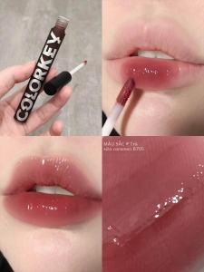 Gương Colorkey Lip Glaze Màu Nâu Bóng Mùa Thu Mùa Đông Son Môi Dưỡng Ẩm Dành Cho Học Sinh Tăng Cường Màu Sắc Dễ Dàng Tô Màu Lâu Dài