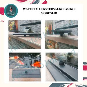 waterfall kolam koi eksternal