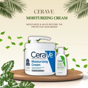 CeraVe Moisturizing Cream 453g with Freebie Cerave Hydrating Cleanser 29ml