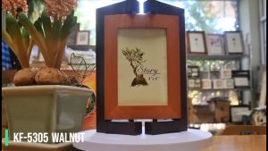 กรอบรูปไม้ 4x6 กรอบรูปทำจากไม้แท้ กรอบรูปไม้แท้ Story รุ่น KF-5305 สี WALNUT