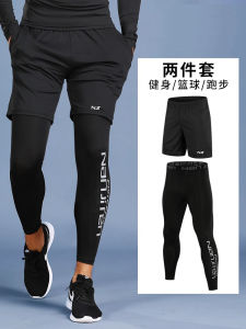 กางเกงออกกำลังกายวิ่งสำหรับผู้ชาย แห้งเร็ว ยืดหยุ่นสูง ระบายอากาศได้ดี กางเกงวิ่งบาสเก็ตบอลฟุตบอล ปั่นจักรยาน กางเกงขายาว 7A ป้องกันแบคทีเรีย ฤดูใบไม้ผลิและฤดูร้อน