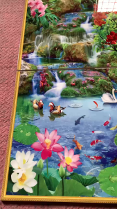 Tranh gạch 3d tranh cá chép phong thủy - MNV44