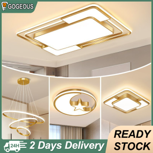 Goegous 80W 136W modern ceiling light 48cm ceiling lights modern design tri color led ceiling light with remote control nordic ceiling lamp modern ceiling light for living room dinning room bedroom