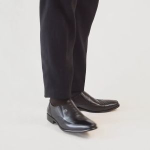 Sepatu Pantofel Pria Formal Slip On Loafers Leather Striscia MD7005