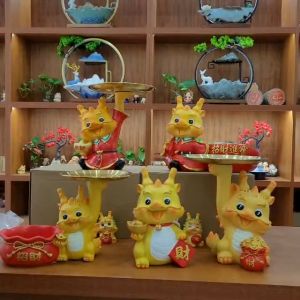 Tượng Rồng Trang Trí - Rồng Tài Lộc Trang Trí Tủ Kệ Quà Tặng Độc Đáo