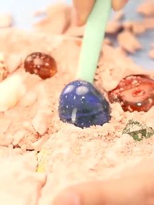 ของเล่นขุดอัญมณี ขุดฟอสซิล การขุดค้นไข่ได โนเสาร์ ของเล่นเด็ก Heart Gem  Box