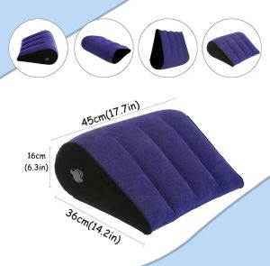 INFLATABLE TRAVEL PILLOW MULTIFUNCTIONAL BODY PILLOW LUMBAR YOGA PILLOW TRAVEL POSITIONS SUPPORT AIR CUSHION TRIANGULAR PILLOWS15
