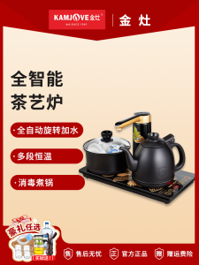 Black Edition K9 Electric Kettle Automatic Top-Up Water Boiler for Tea Brewing Home Use Stainless Steel Insulated 0.9L Capacity