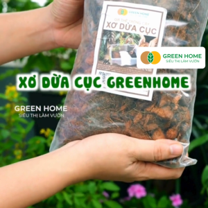 Xơ Dừa Cục Greenhome Bao 400gr Giá Thể Đã Qua Xử Lý Size 1-2cm Viên Đều Đẹ Trồng Kiểng Lá Lan
