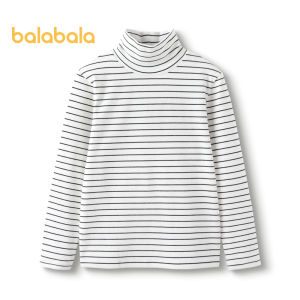 balabala Childrens autumn clothes winter warm underwear bottoming shirt T-shirt simple comfortable boys girls middle large children