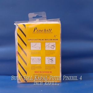 Bulu Roll Kapal Putih Pinehil 4 inch Refil isi12pcs/ktk Bulu Rol Kapal Putih 4 Penhil 860