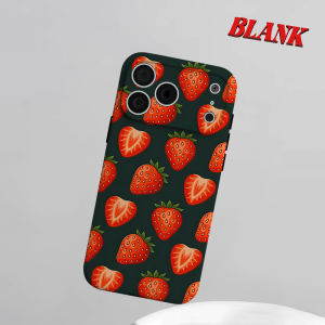 Fresh Strawberry Phone Case for iPhone 18 17 16 15 14 13 12 11 Air Pro Max Plus Double-layer Cover