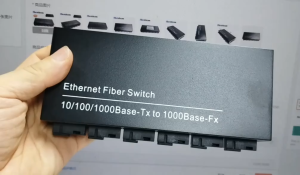 Gigabit Optical Fiber Switch 6 SC 2 RJ45 Ethernet Switch Media Converter Compatible HTB GS-03