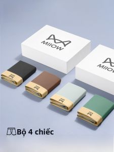 MiiOW | Quần lót nam Catman Pure Cotton Antimicrobial Mid Waist Briefs thoáng khí thoải mái Quần lót nam mùa hè 2025