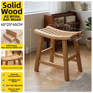 YANPU | Shoe Changing Solid Wood Small Stool