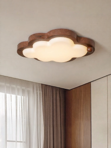 FANCY LAMP CLUB | Eye-Protective Cloud-Shaped Creamy Style Children Bedroom Ceiling Light