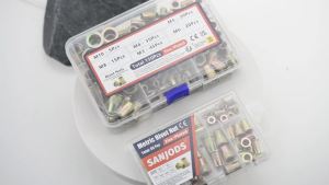 Metric Rivet Nut Assortment Kit (55Pcs/150Pcs) M3 M4 M5 M6 M8 M10 Flat Head Rivnut Zinc Plated Carbon Steel Threaded Insert Nut