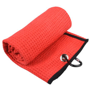 40x60cm Golf Towel With Hook 5 Colors Microfiber Fabric For Golf Lovers Duty Clip Carabiner Accessories Free Shipping Drop Ship