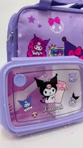Angel Baby Kids Kuromi Melody Stella Lou Lunch Bag Lunch Box Set Bekas Makan