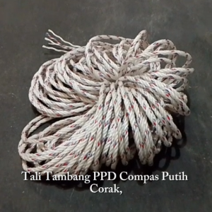 Tali Tambang PPD Compas Putih Corak Kiloan (1Kilo)