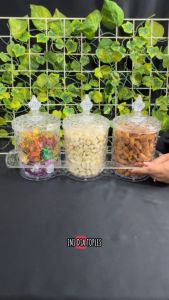 Toples Akrilik Kristal Diamond + Nampan Golden Sunkist