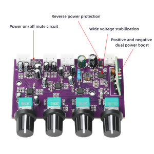DC 9-29V TINE5532 Front-End Motherboard Amplifier Board Speaker HIFI Outdoor Single Power Amplification Board