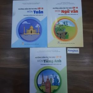 Sách - Combo hướng dẫn ôn thi vào lớp 10 môn Toán- văn- Anh (theo định hướng phát triển năng lực)