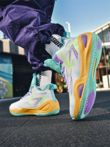 Breathable Leather Anti-Slip Basketball Shoes