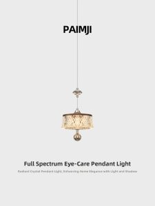 PAIMIJI | Retro French Walnut Finish Bedside Pendant Light