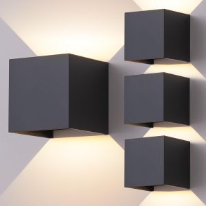 Wall Light Modern Wall-Mounted LED Lights ABS AC85-265V 6W Cold/Warm White Indoor Outdoor Adjustable Cube Light For Home Balcony