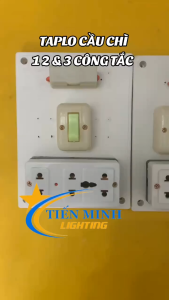 Combo taplo điện nổi 1 cầu chì + 1 ổ cắm 3 lỗ+ 1 công tắc rùa vỏ nhựa bền an toàn sử dụng trong gia đình