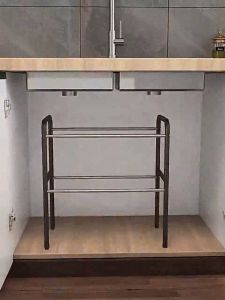 Rak Bawah Wastafel Rak Dapur Penyimpanan Flexible - Rak Susun Serbaguna rak panci