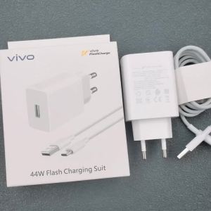 Sạc Nhanh Vivo Chính Hãng 44W EU FlashCharge 2.0 Kèm Cáp Type C Dành Cho Y77 V25 X70 X60 S12 S10 Pro IQOO Neo 5 3 Z6 Z5 X