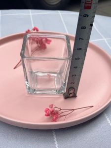 เทียนทรงสี่เหลี่ยมเล็ก จุดประทับเทียน ผลิตภัณฑ์หอม ถั่วเหลือง ถั่วมะพร้าว ถ้วยเทียนชา ถ้วยจีน ถ้วยเทียนทำมือ ถ้วยเทียน