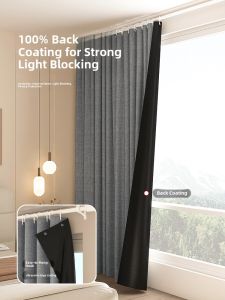 Gaorui | Blackout Soundproof Easy Install Curtains