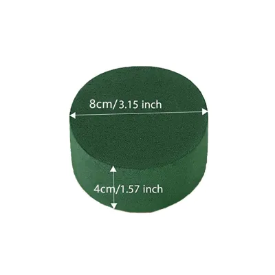 6pcs DIY Round Floral Foam Bricks Flowers Mud Green Florist Styrofoam Blocks Wedding Birthday Flower Arrangement Materials