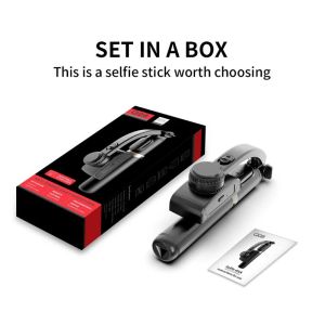 STTKGZD | Q08 Handheld Gimbal Stabilisateur Estabilizador Selfie Stick Fill Light Smartphone Action Kameralar Bluetooth Tripod Gymba