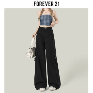 High Waist Loose Fit American Style Workwear Wide Leg Pants for Women Black Casual Trousers High Street Design Sensation