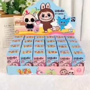 1pcs Sanrio Labubu Strawberry Bear party blind box children pendant hand office boy beautiful keychain kids small gift birthday gift