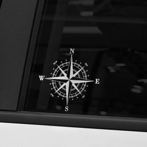 Navigate Compass Car Sticker Window Windshield Reflective Vinyl Decals Truck Motorcycle Vinyl Waterproof Sticker Accessories