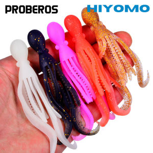Proberos 5 cái mồi câu bạch tuộc giống như thật Mồi Câu Nhựa mềm mực 10cm 4.8g Mồi Câu Cá Mồi câu cá nước mặn SP Mồi Câu Cá phụ kiện câu cá