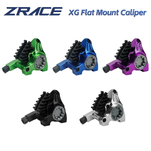 ZRACE XG Flat Mount Caliper Road Hydraulic Brake Caliper ICE-TECH Pads BMX Raceing Caliper Full CNC Lightweight