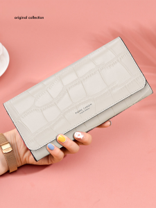 Pierre Cardin Wallet Womens Long Thin Leather Wallet Clutch Card Holder Womens Bag Coin Purse Fare Purse